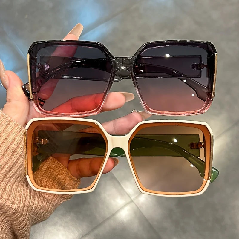 VIGNYBURKE Extra Large Square Fashion Sunglasses For Men And Women