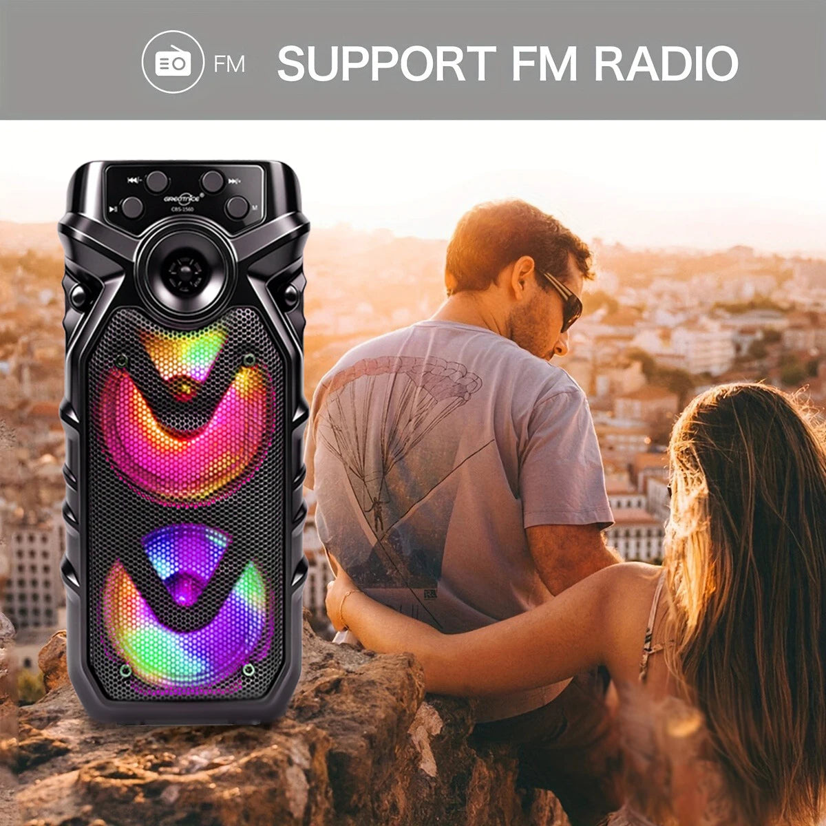Wireless Bluetooth Portable Speaker and PA System for Guitar