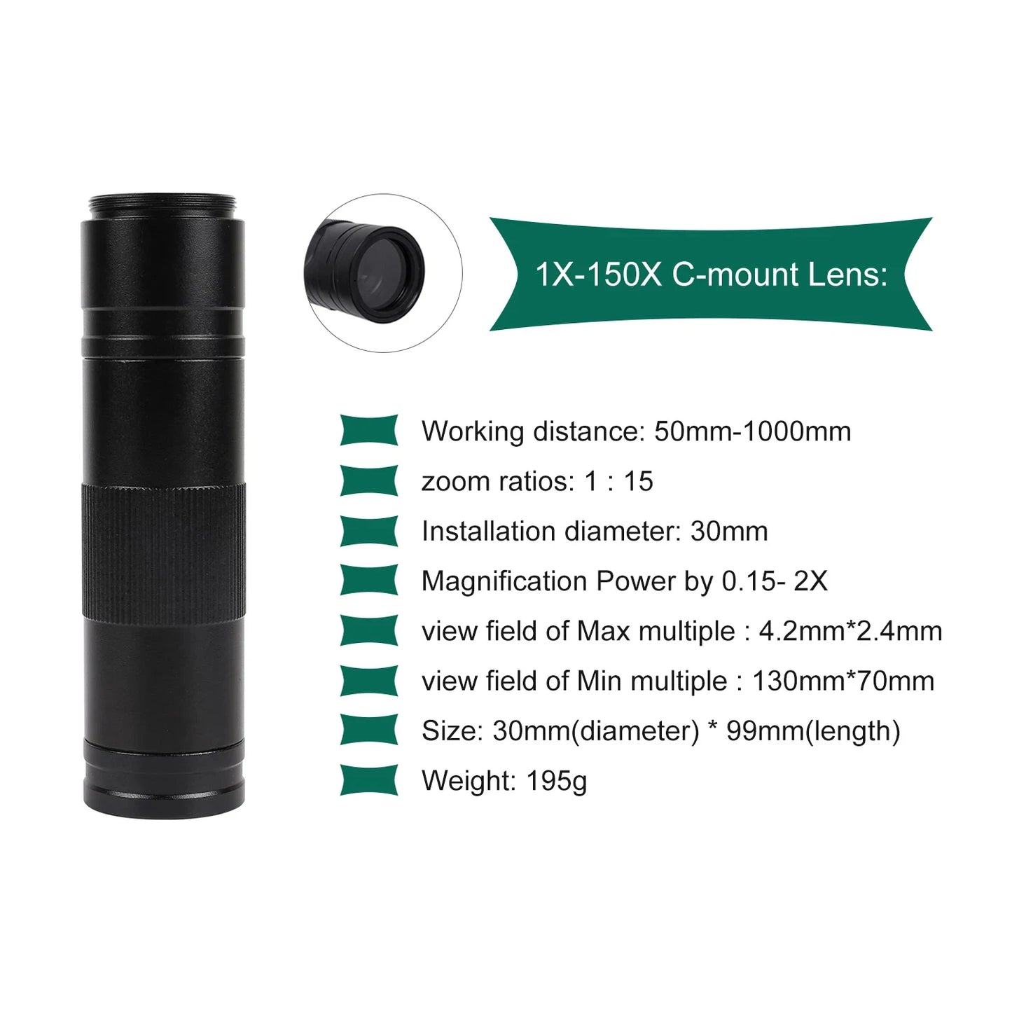 YIZHAN 150X Digital Microscope 4K Camera HDMI USB For Soldering