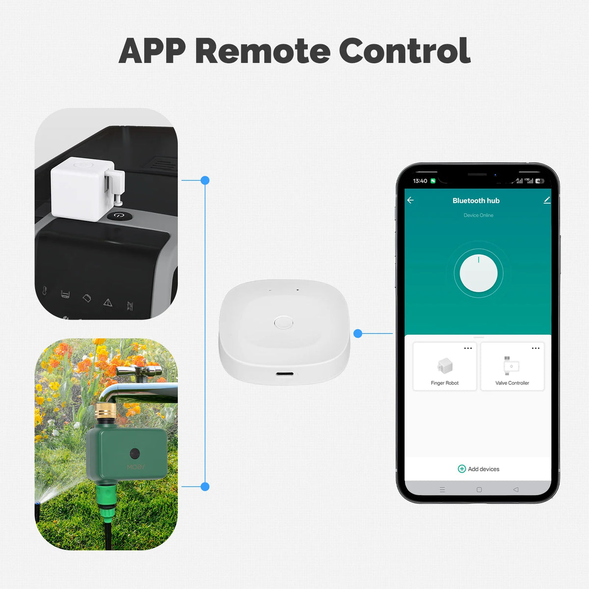 MOES Smart Home Hub Bluetooth ZigBee Tuya Gateway Alexa Compatible