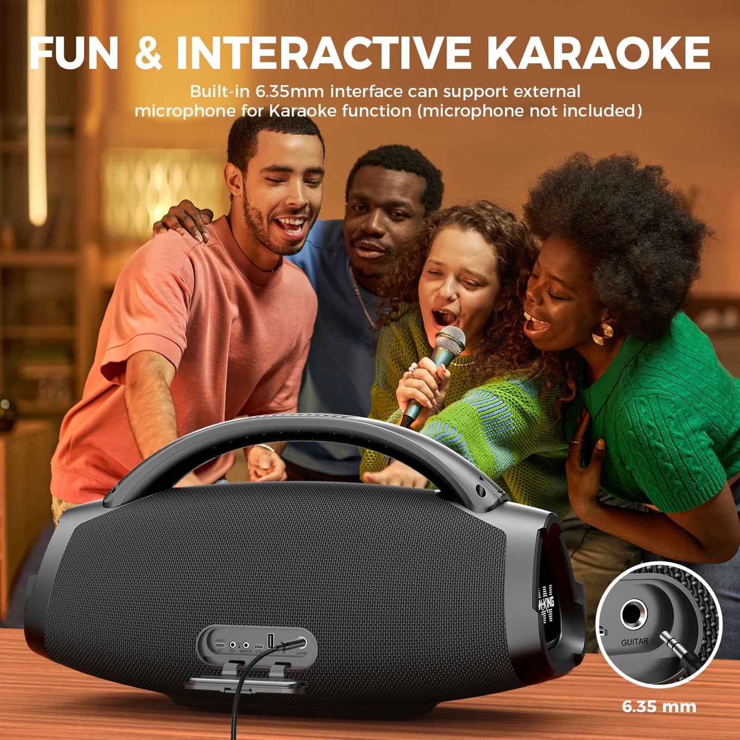W-King X20 200W RMS Portable Bluetooth Speaker Outdoor