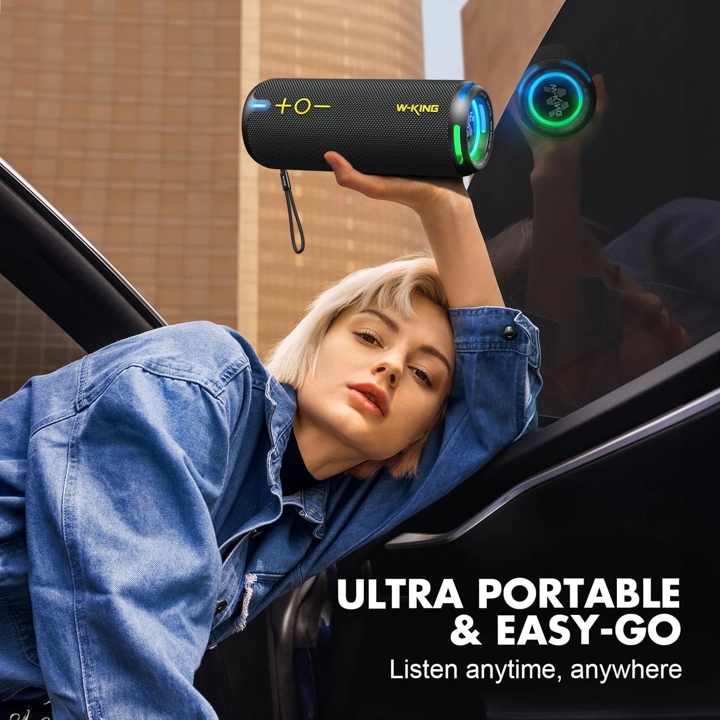 W-King IP67 Waterproof Bluetooth Speaker 40W Portable Outdoor