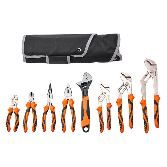 SucceBuy High Carbon Steel Pliers Set Groove Joint Linesmans Slip Joint