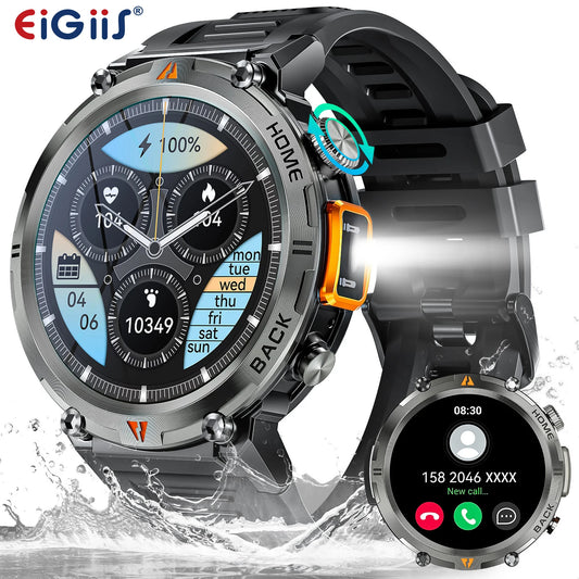 EIGIIS KE3 Bluetooth Calling Smartwatch For Men With Heart Rate