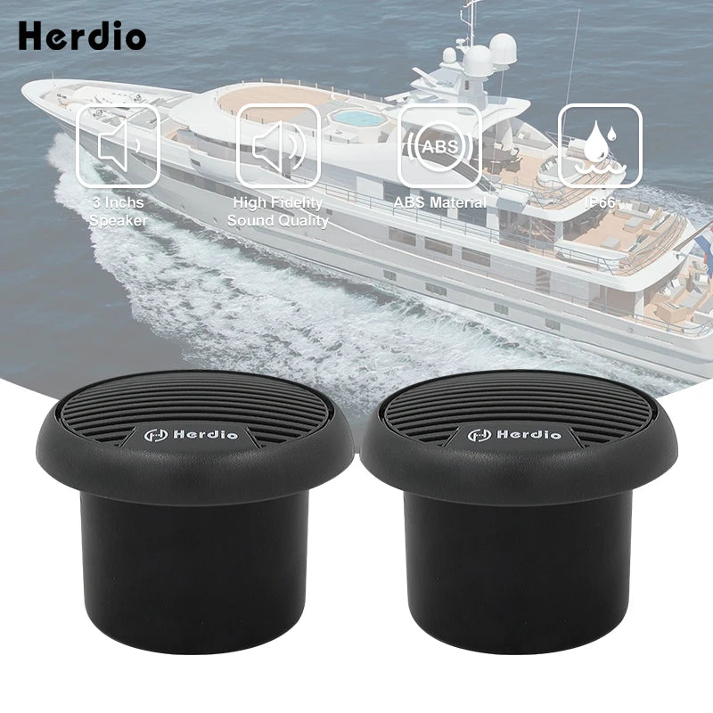 Herdio 140W Two Way Marine Waterproof Speaker System