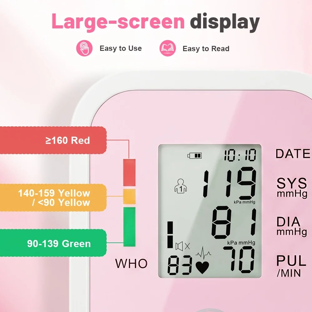 Automatic Digital Blood Pressure Monitor BPM-A7 With Large LCD