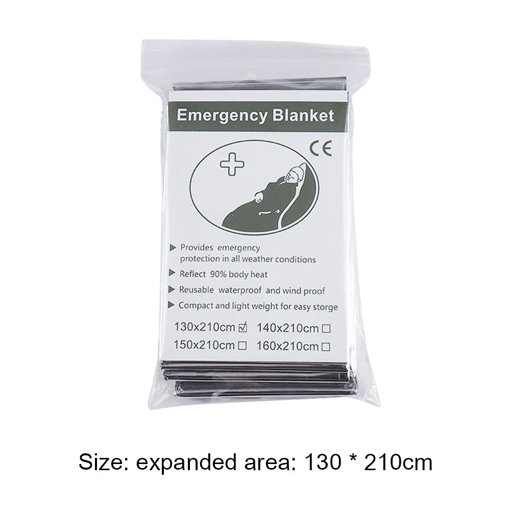Emergency Mylar Space Blanket For Outdoor First Aid Camping NASA
