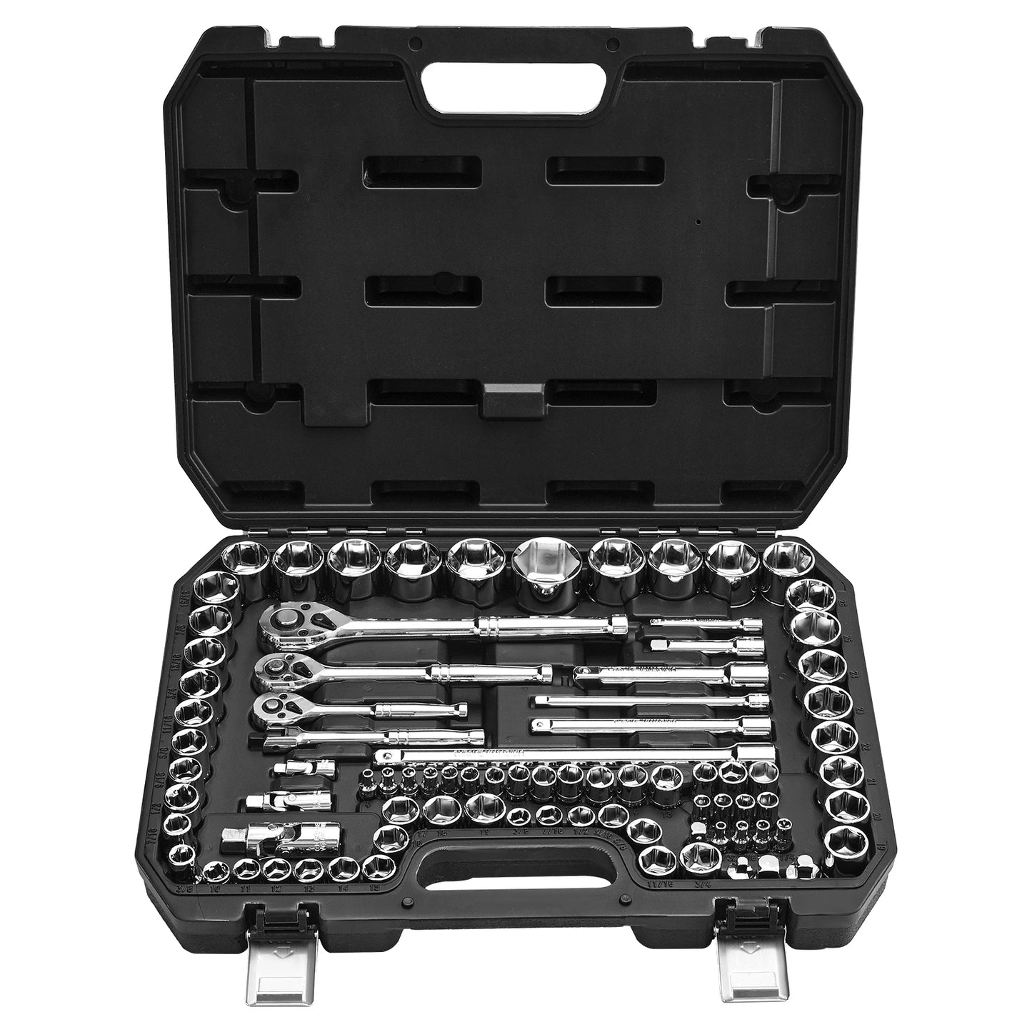 SucceBuy 86Piece Socket Set With Ratchet SAE And Metric