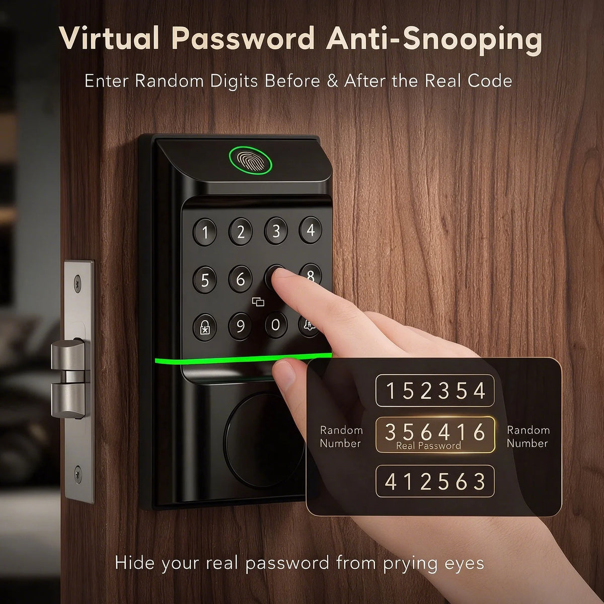 Viladepot Fingerprint Smart Door Lock Keyless Entry App Control