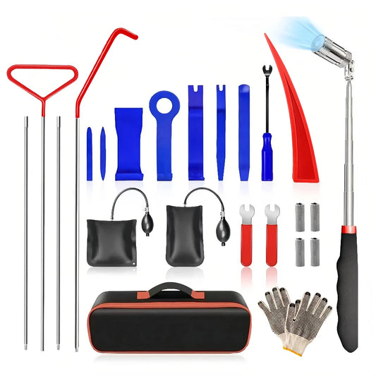 Car Door Tool Kit 26 Piece Emergency Open Wedge Set