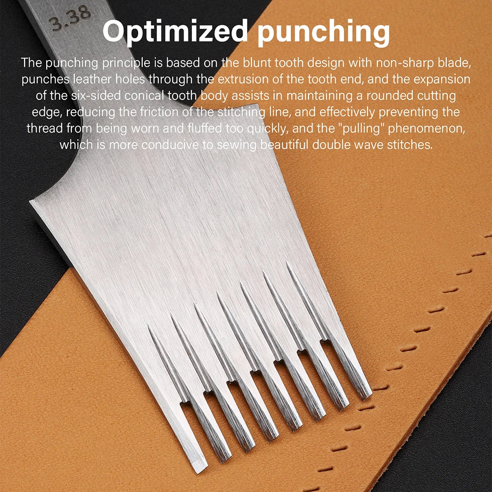 WUTA Leather Chisel French Style Pricking Iron Die Steel Tool