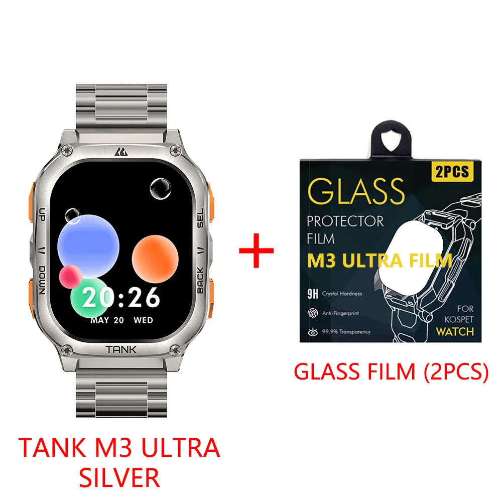 KOSPET Tank M3 Ultra GPS Smartwatch 5ATM Waterproof AMOLED AOD