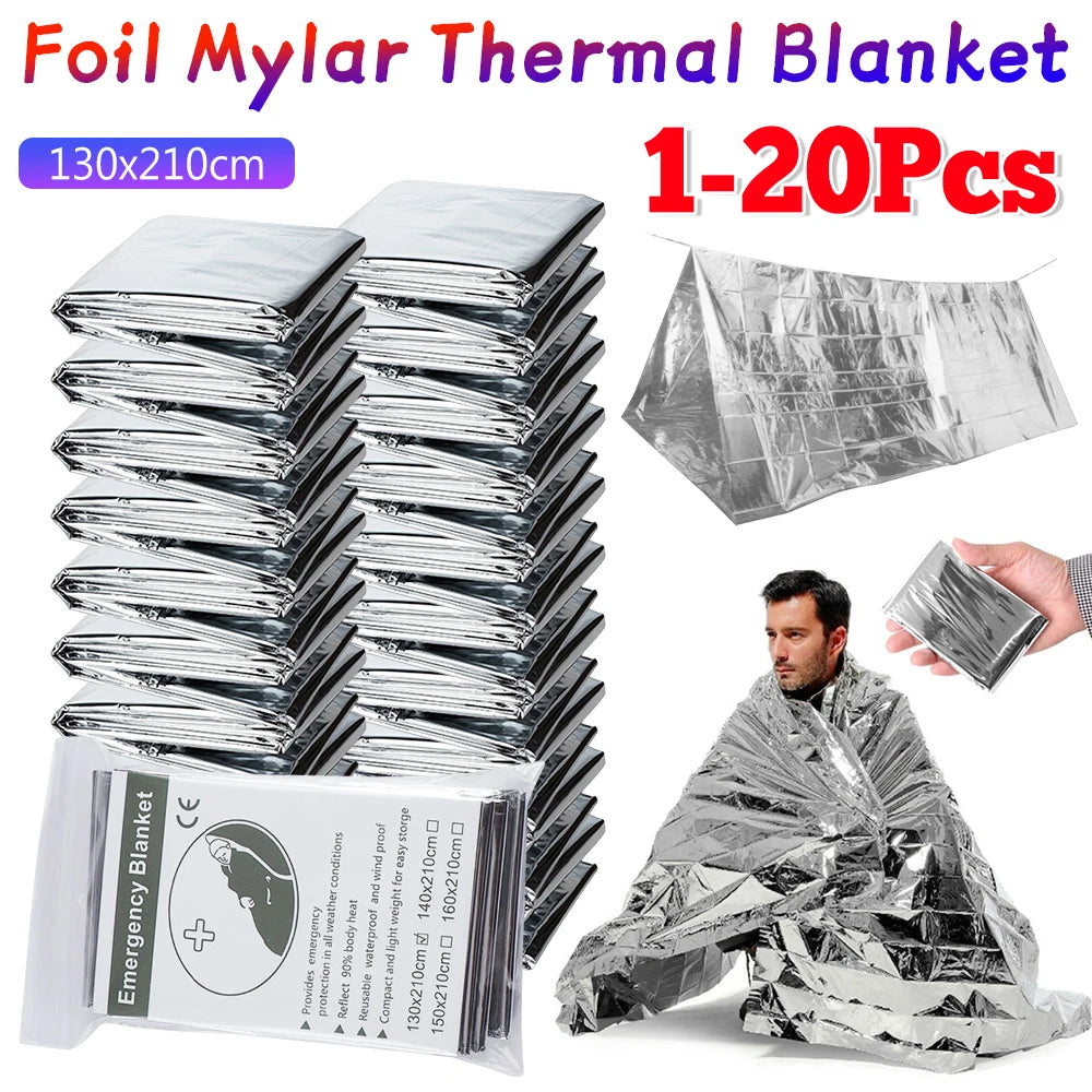 Emergency Mylar Space Blanket For Outdoor First Aid Camping NASA