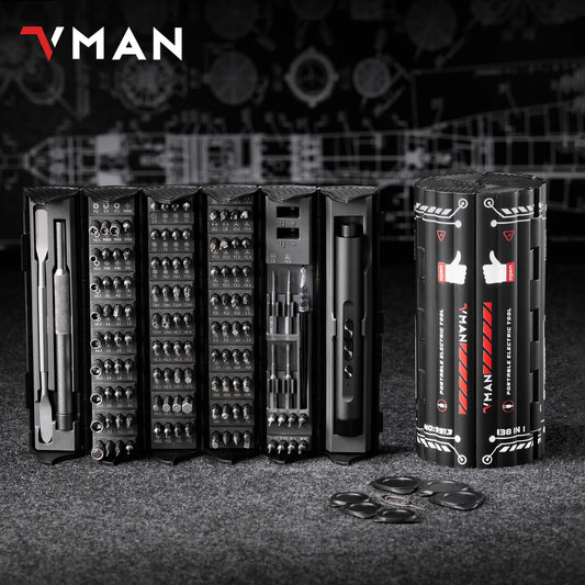 VMAN 138-in-1 Electric Screwdriver Set Cordless Multifunctional