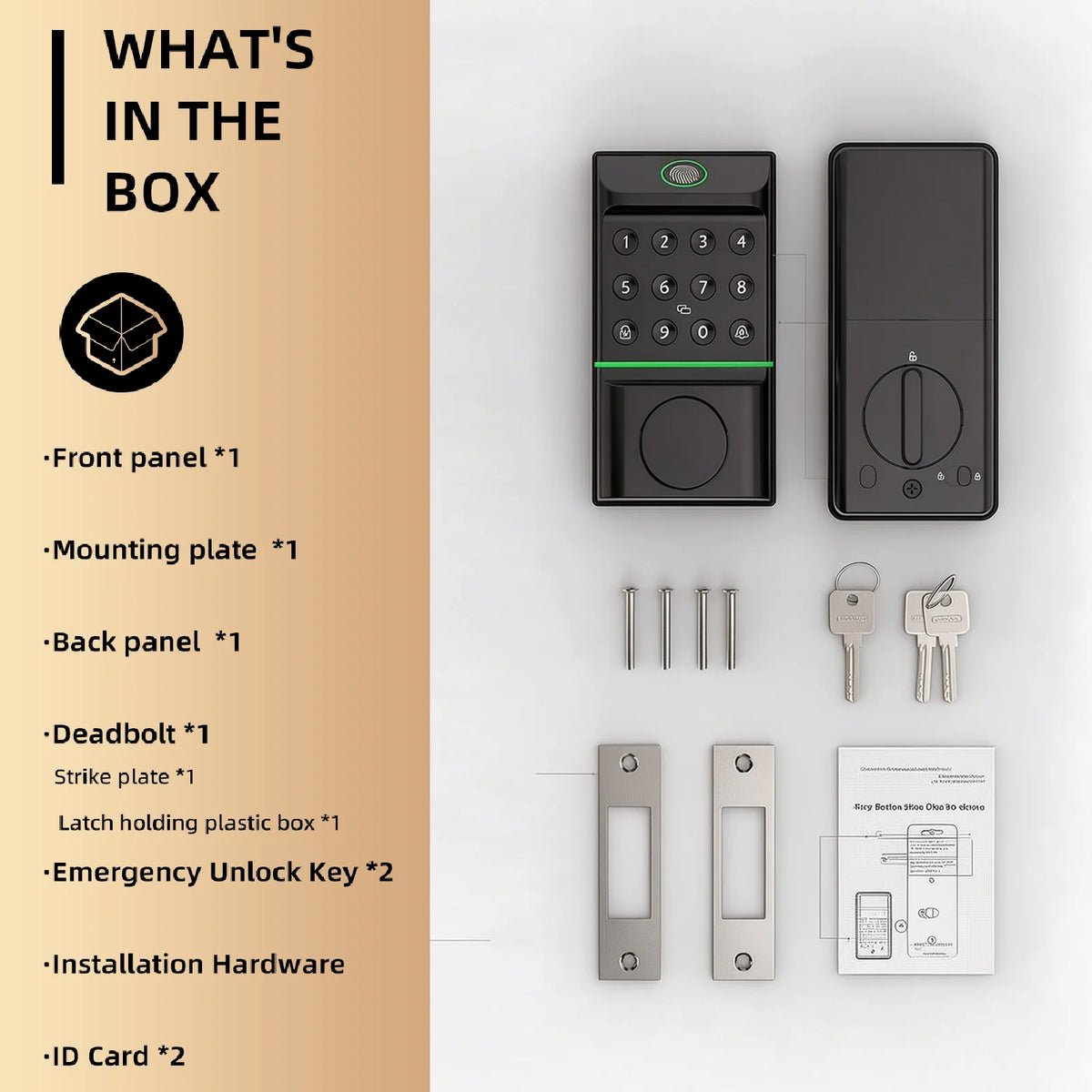 Viladepot Fingerprint Smart Door Lock Keyless Entry App Control