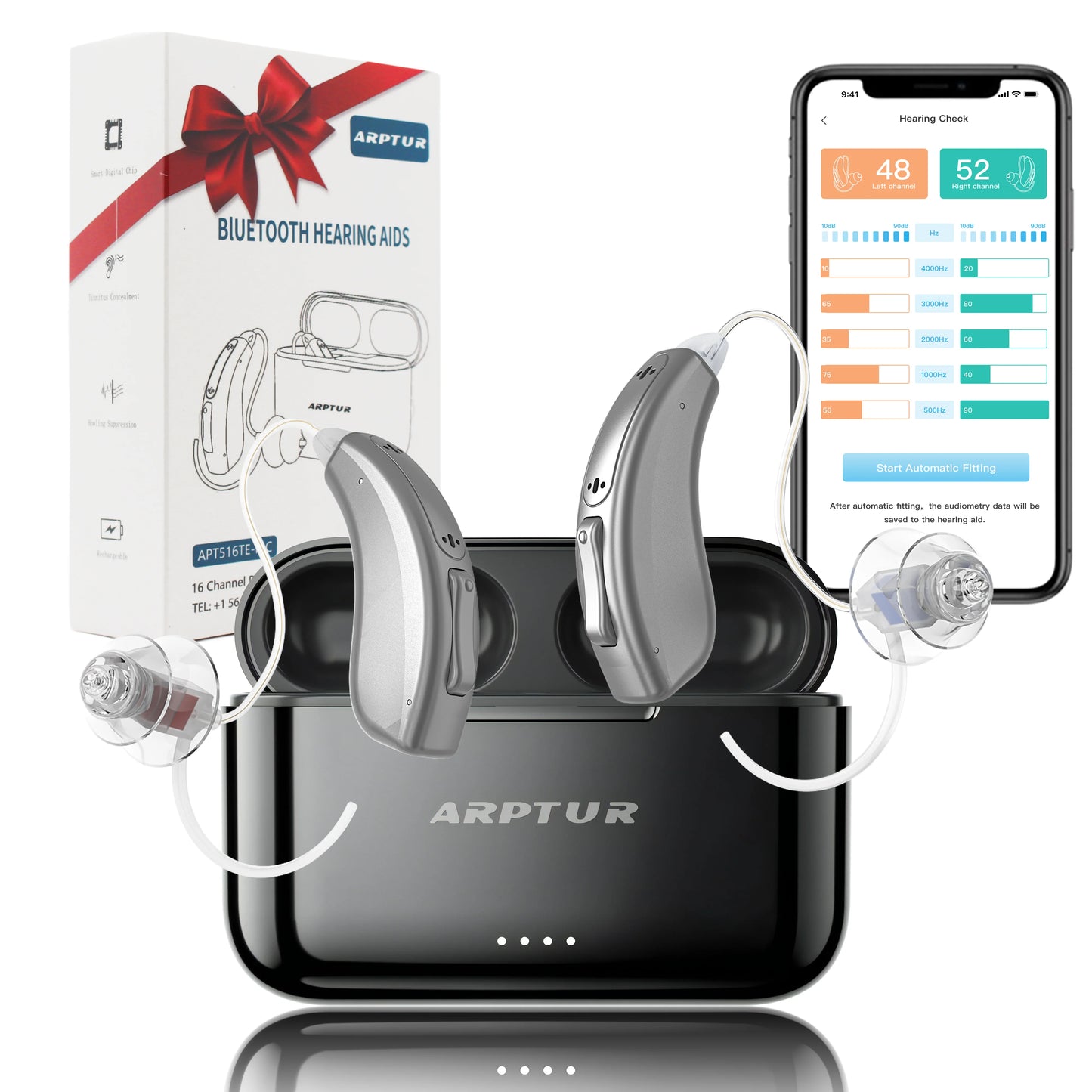 Zepau Bluetooth Hearing Aids for Seniors With Noise Cancellation