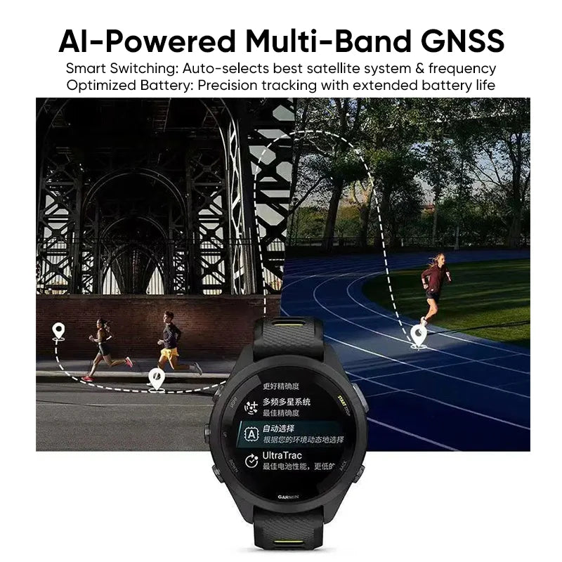 Garmin Forerunner 265 GPS Smartwatch Heart Rate Monitoring AMOLED Display