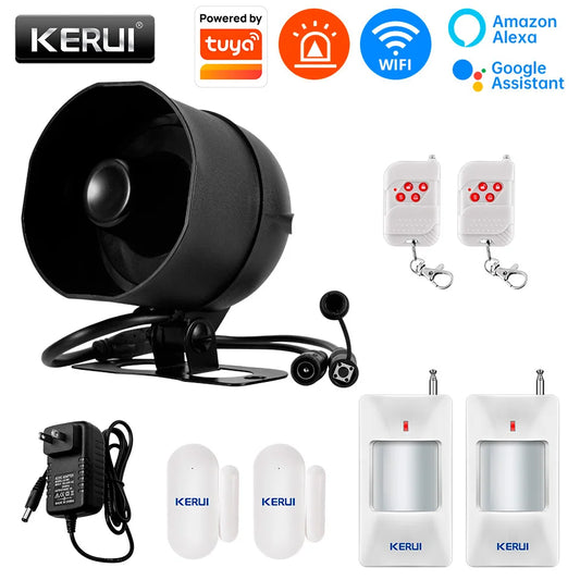 KERUI Tuya Smart WiFi Home Security Alarm Kit With Sensors