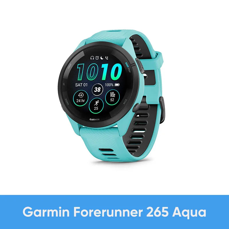 Garmin Forerunner 265 GPS Smartwatch Heart Rate Monitoring AMOLED Display