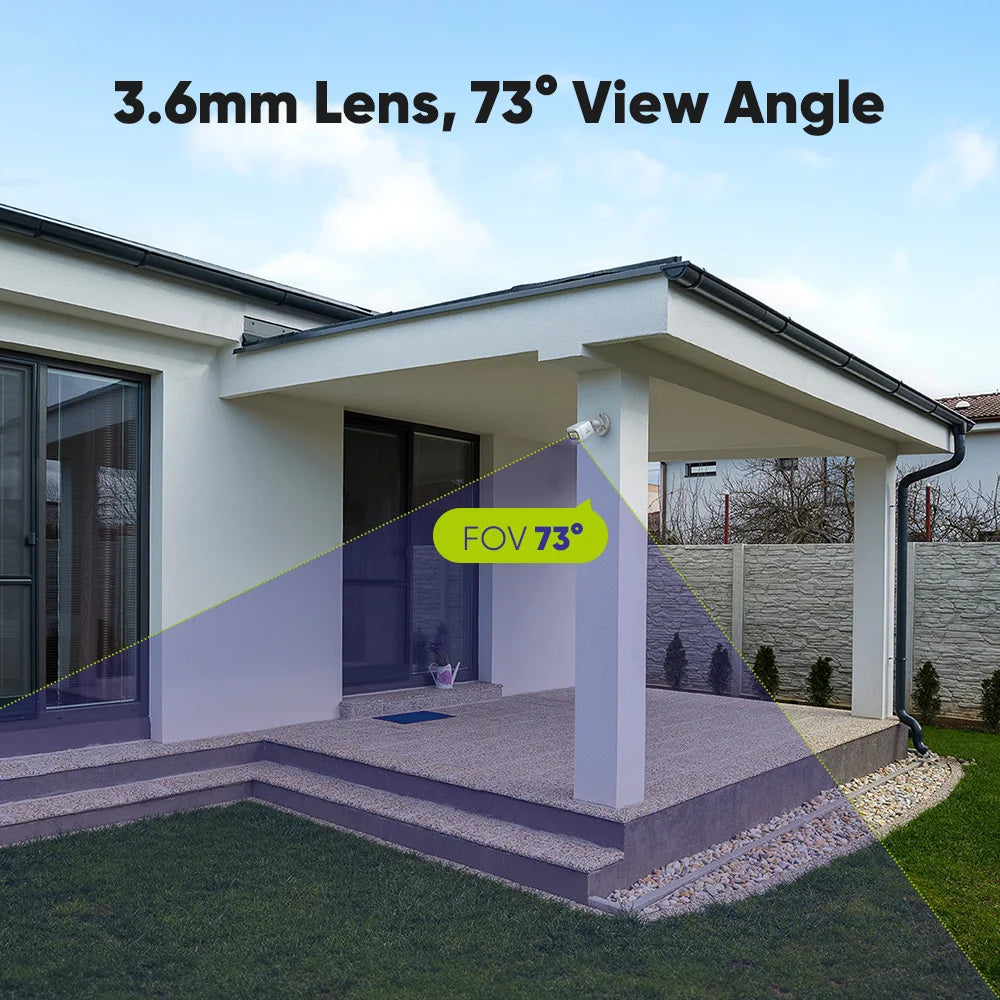 SANNCE 2MP Bullet Security Camera 3.6mm Lens 1080P DVR