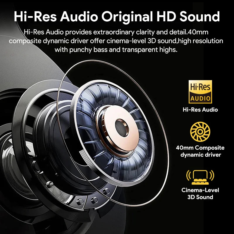QC H3 ANC Wireless Headphones Bluetooth Five Point Four HiRes Audio Over Ear