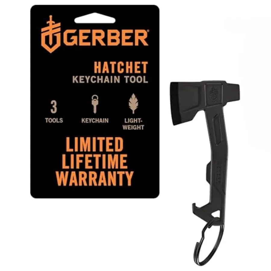 Gear Hatchet Keychain 3-In-1 Multitool Bottle Opener