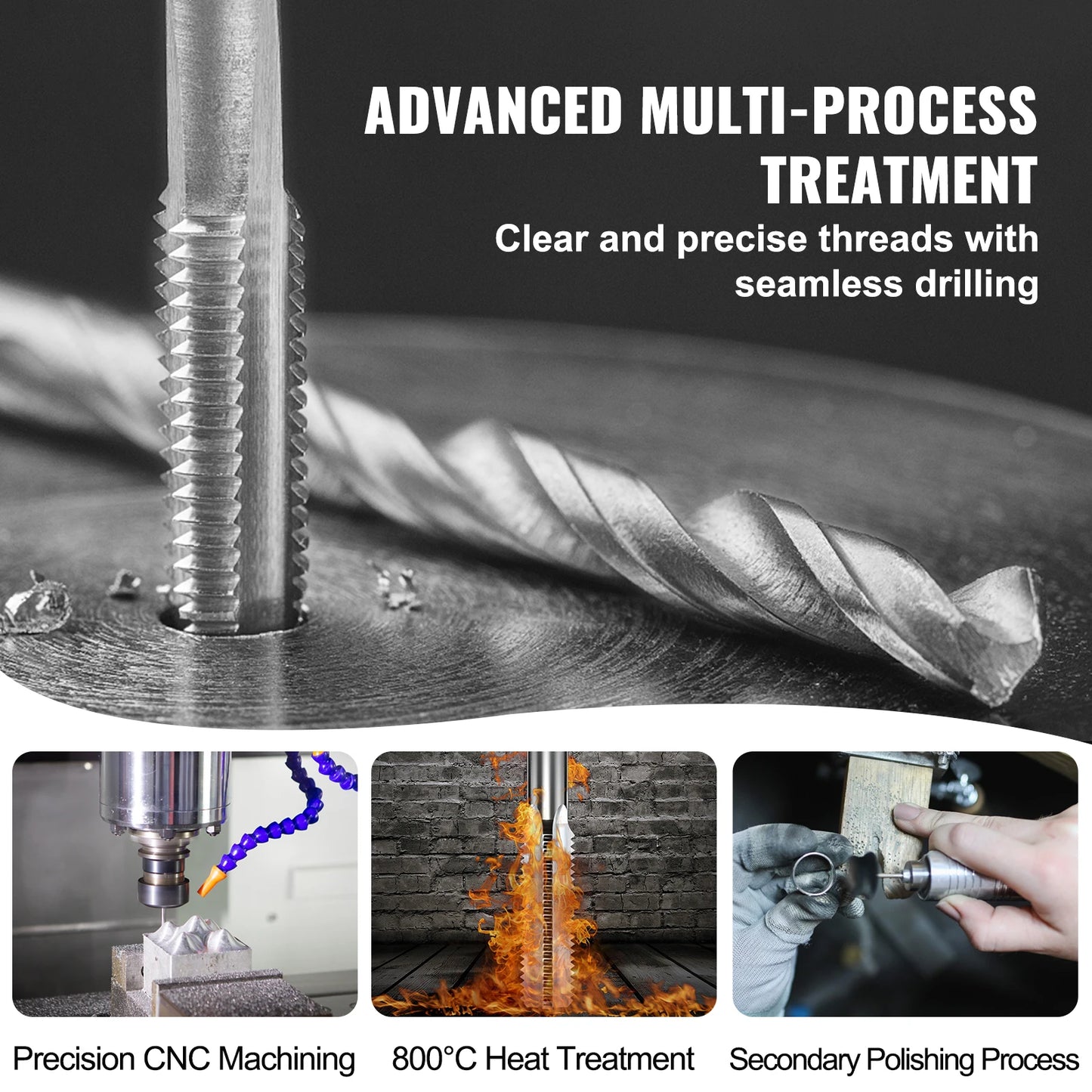 SucceBuy Tap And Die Set For Metric SAE Bearing Steel