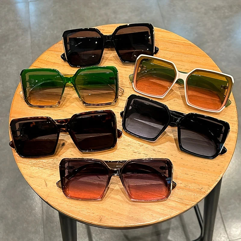 VIGNYBURKE Extra Large Square Fashion Sunglasses For Men And Women