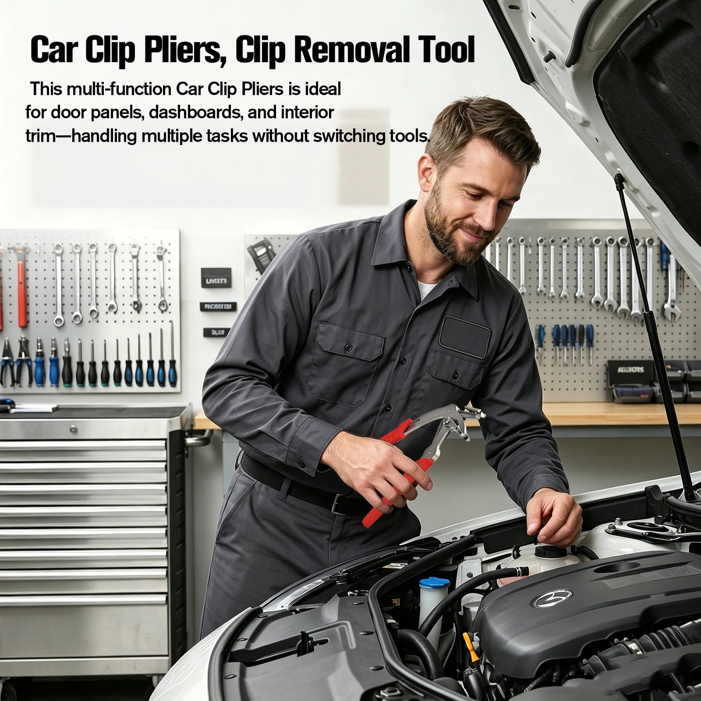 Car Clip Pliers With 40 Fasteners Kit For Automotive Repair