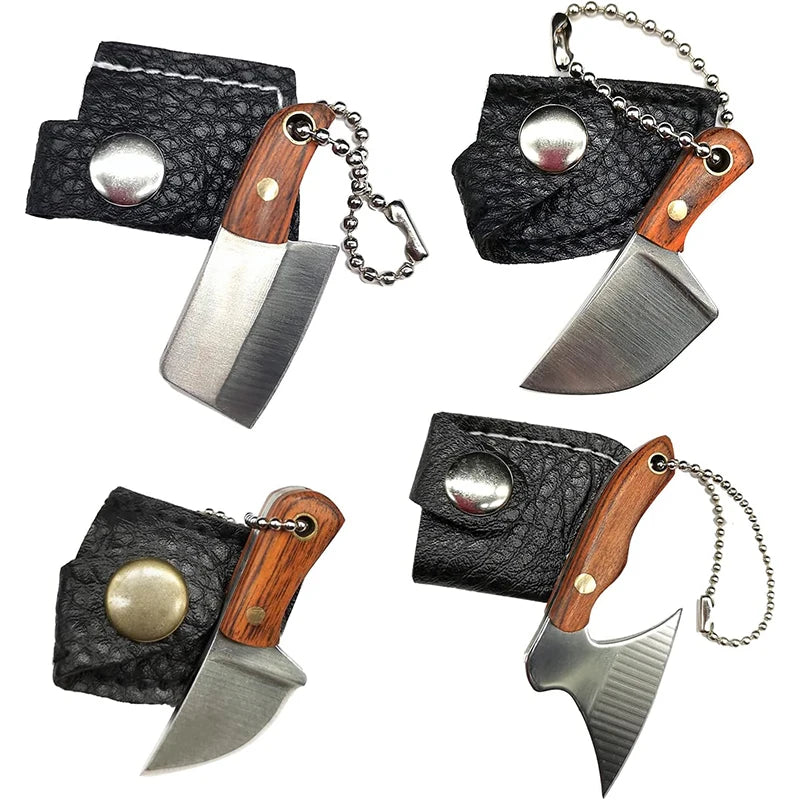 EDC Mini Keychain Knife Stainless Steel Pocket Tool Wine Opener