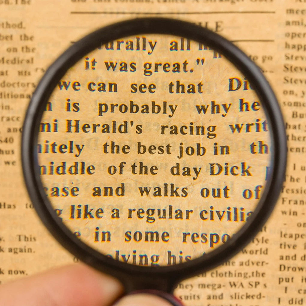 10X Pocket Folding Magnifier Handheld Loupe for Reading Elderly