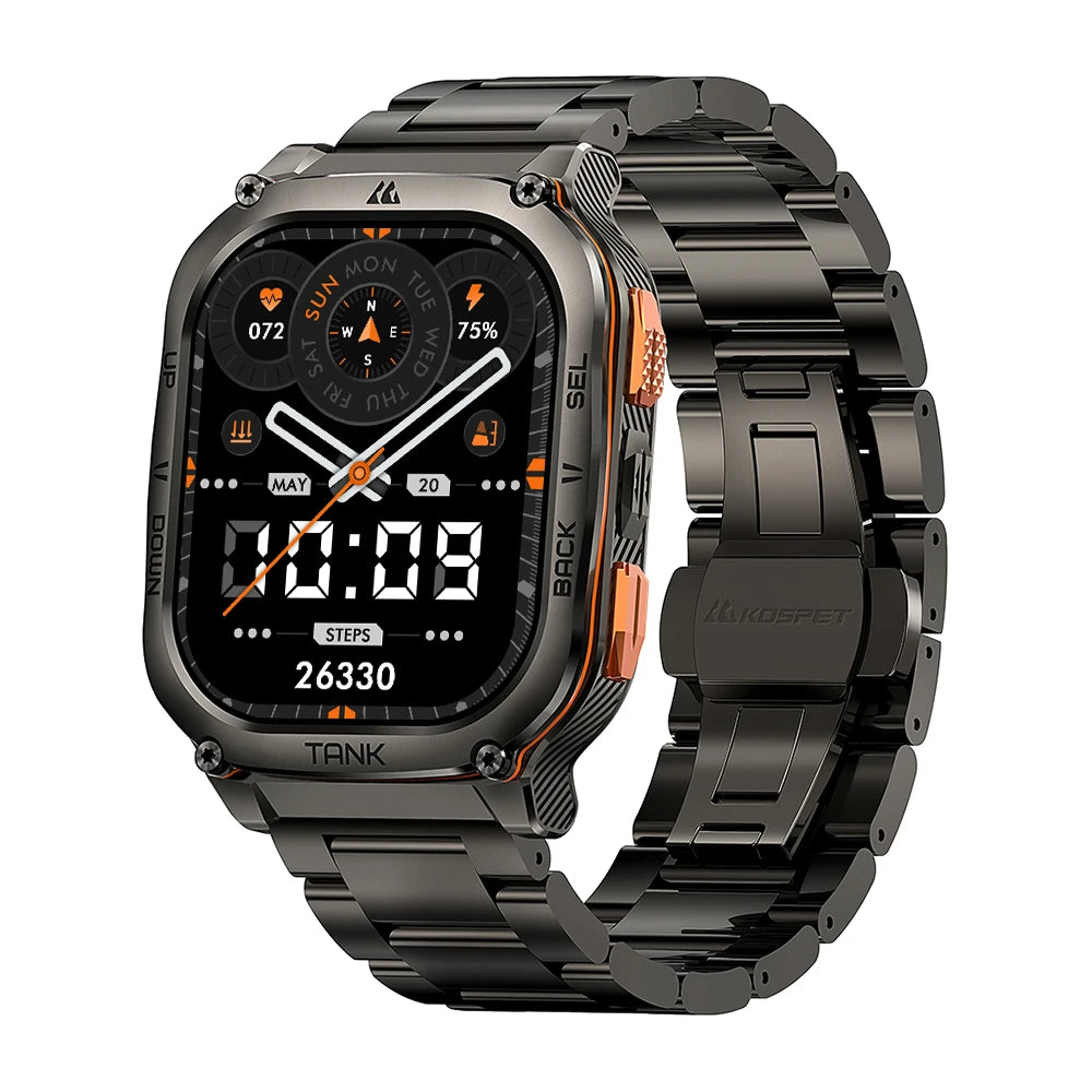 KOSPET Tank M3 Ultra GPS Smartwatch 5ATM Waterproof AMOLED AOD