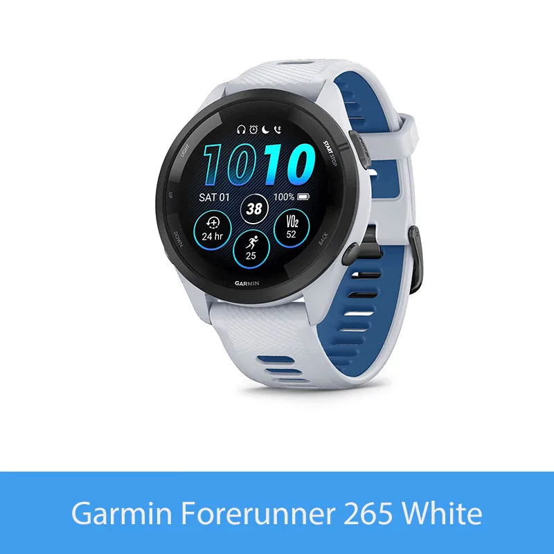 Garmin Forerunner 265 GPS Smartwatch Heart Rate Monitoring AMOLED Display