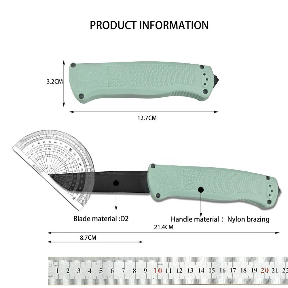 DIY Supplies Folding Knife Tanto Blade D2 Steel Tactical EDC