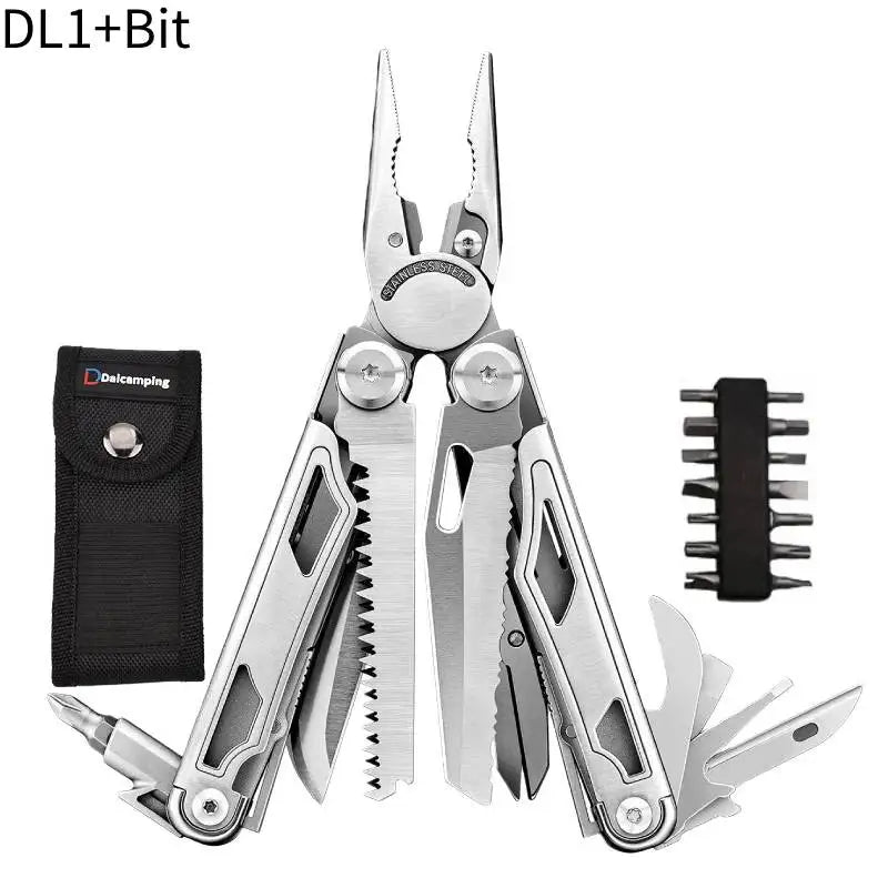 Daicamping DL1B Multitool Folding Knife Clip Pliers Saw Clamp EDC