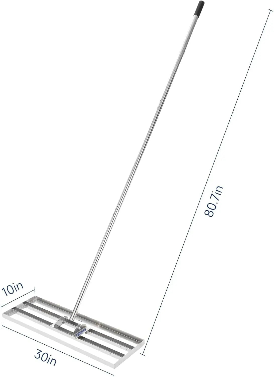 Tacleekii Stainless Steel Lawn Leveling Rake for Garden and Yard