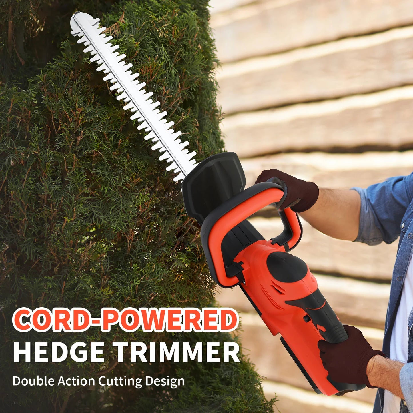 Cordless Hedge Trimmer With Battery Electric Grass Shears Yard Care
