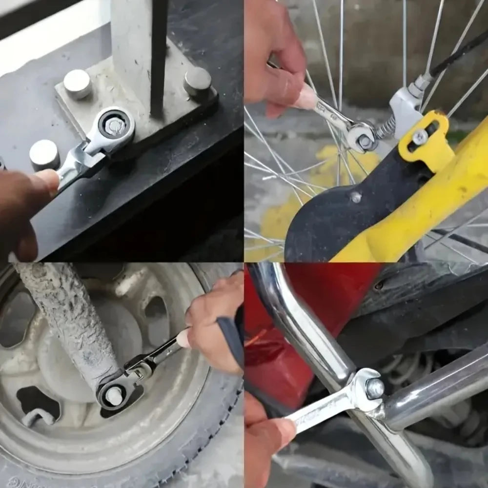 Flexible Ratcheting Wrench Set For Automotive Repair