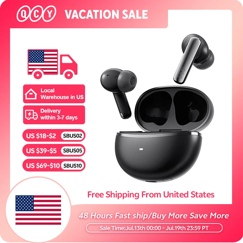 QCY HT18 Wireless Earphones With Adaptive Hybrid ANC LDAC