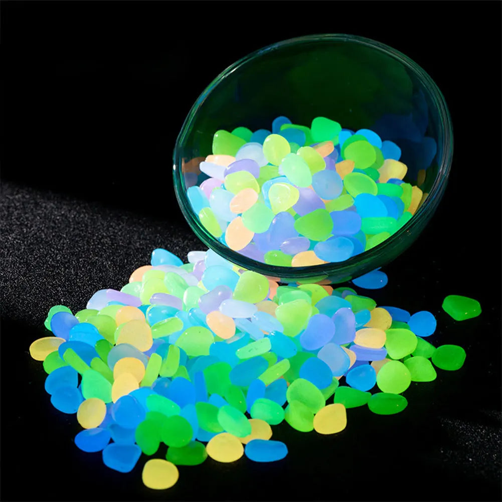APWIKOGER Glow In The Dark Garden Pebbles For Yard Pathways