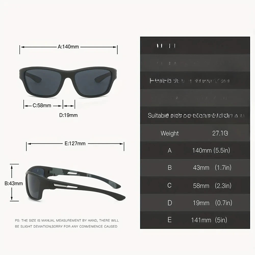 Polarized Wrap Around Sunglasses For Outdoor Sports And Travel