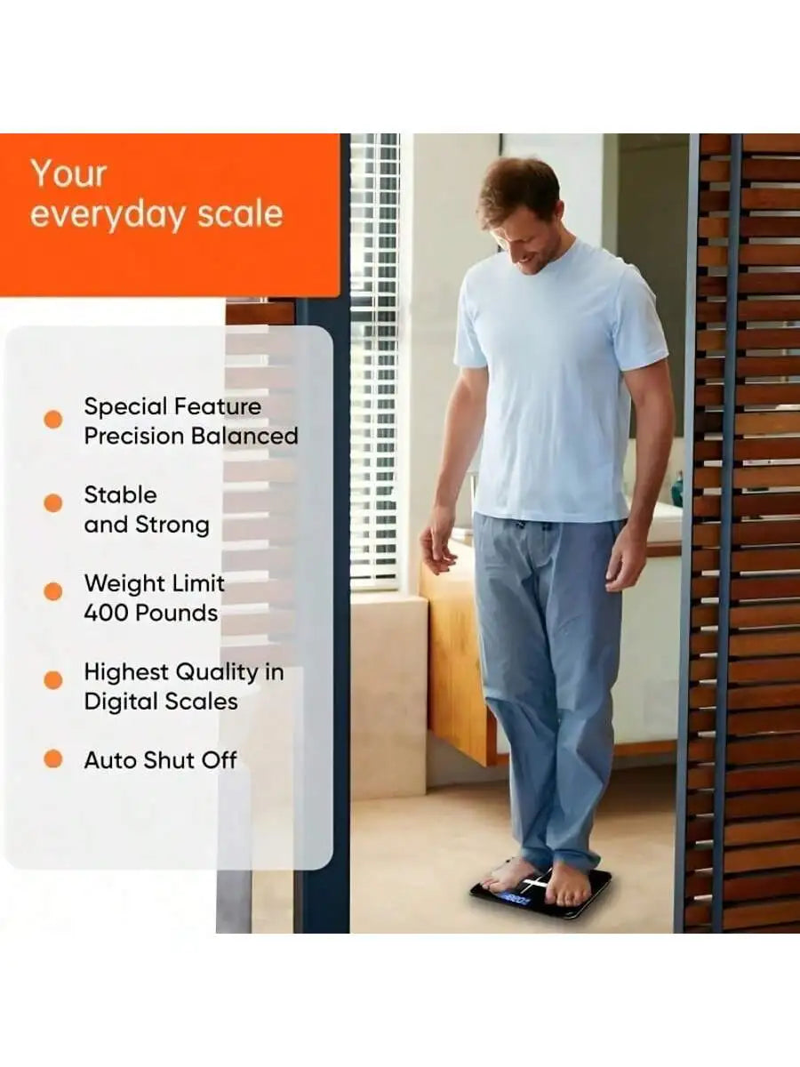Smart Multi Function Body Fat Scale With Tempered Glass Platform
