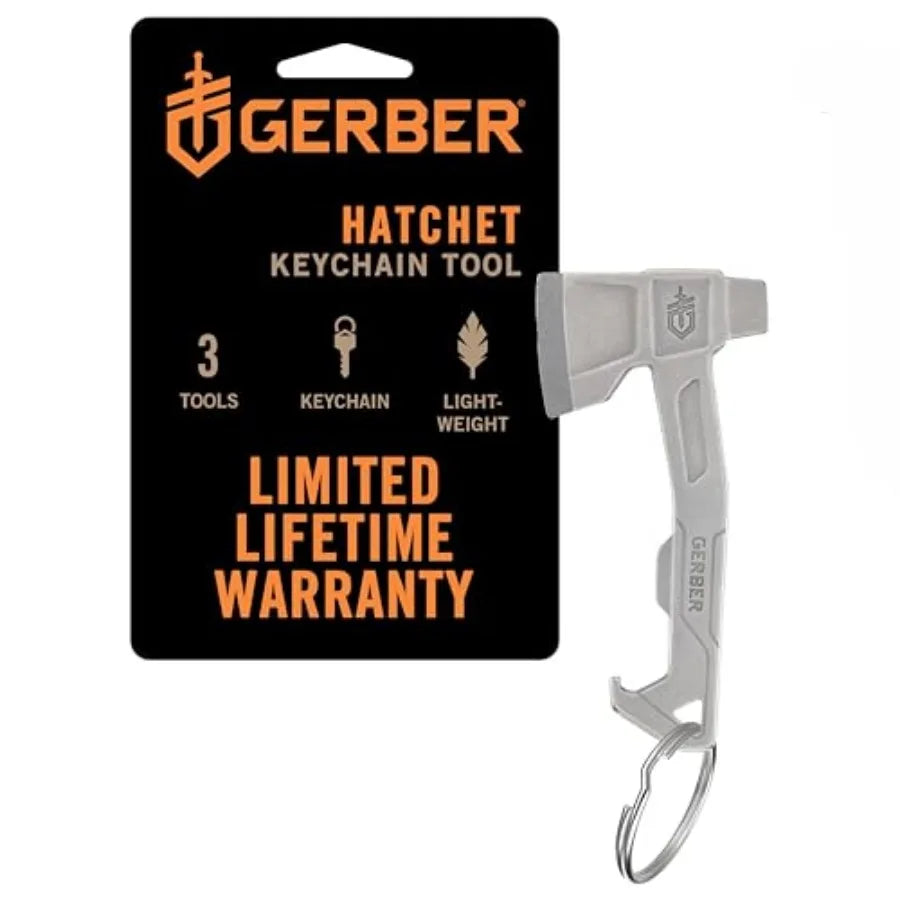 Gear Hatchet Keychain 3-In-1 Multitool Bottle Opener