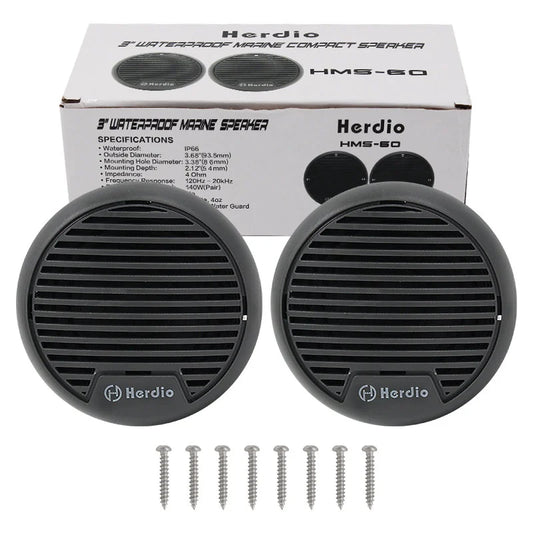 Herdio 140W Two Way Marine Waterproof Speaker System