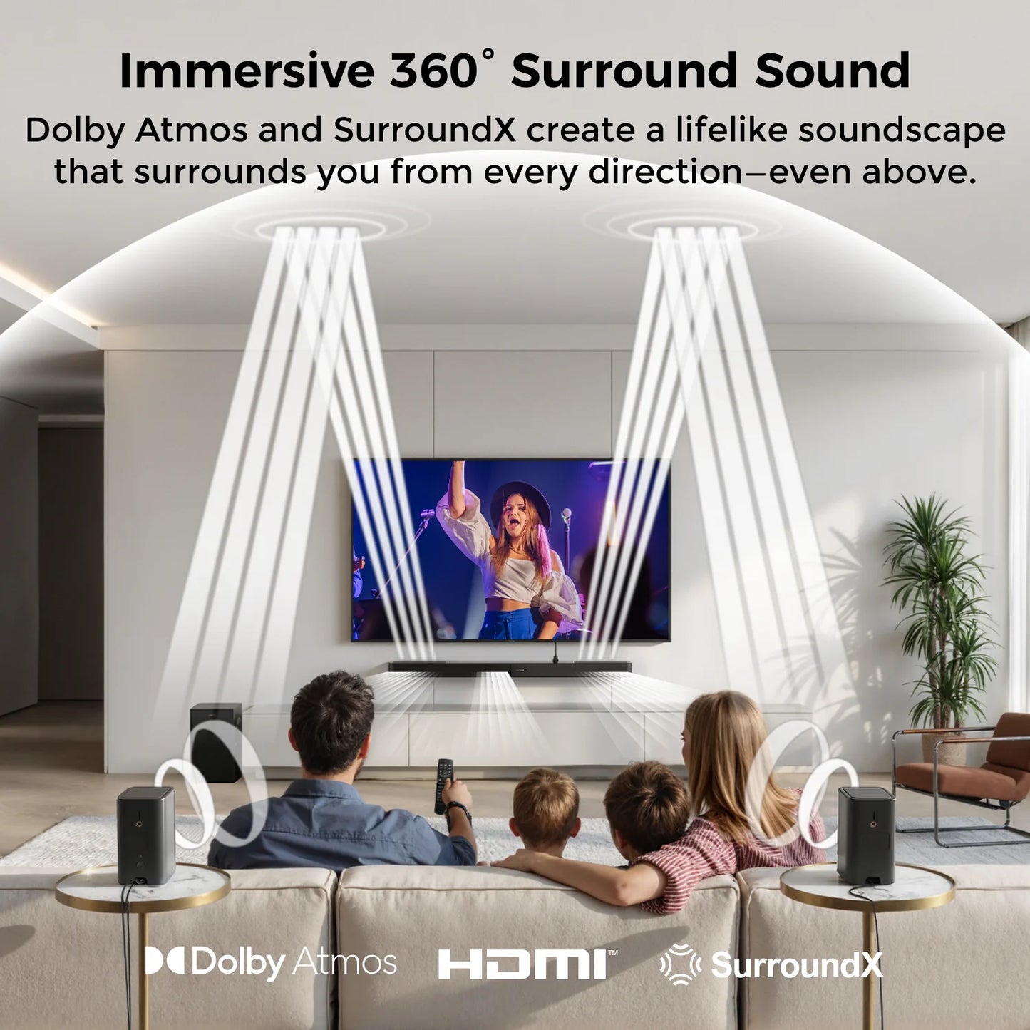 ULTIMEA 460W 5.1.2ch Sound Bar With Dolby Atmos App Control