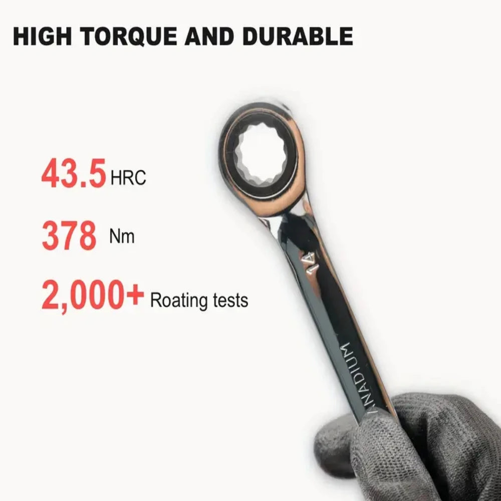 Flexible Ratcheting Wrench Set For Automotive Repair