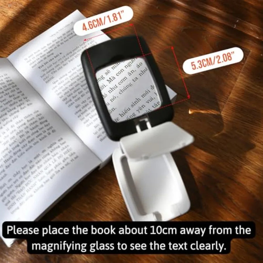 Portable Lighted Magnifying Glass With Stand And LED Desk Lamp