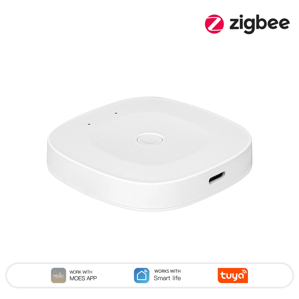 MOES Smart Home Hub Bluetooth ZigBee Tuya Gateway Alexa Compatible