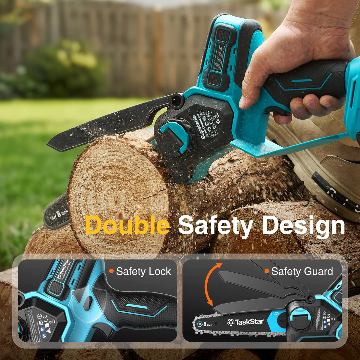TaskStar Telescopic Pole Saw And Brushless Chainsaw Combo