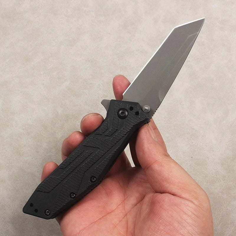 DIY Supplies KS 1990 Folding Knife 8Cr13Mov Blade Nylon Handle